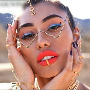🕶Fashion Rimless Triangle Rhinestone Sunglasses